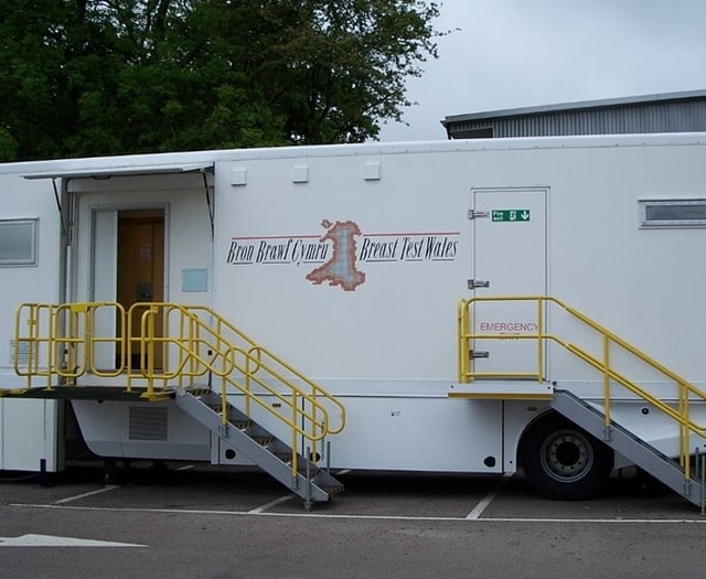 Aberystwyth's mobile breast screening unit changes location