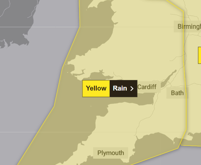 Heavy rain expected across region - Met Office update weather warning