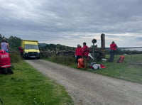 Search and rescue team rush to help sick walker