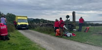 Search and rescue team rush to help sick walker