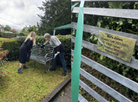 Llanafan WI unveil bench in memory of president