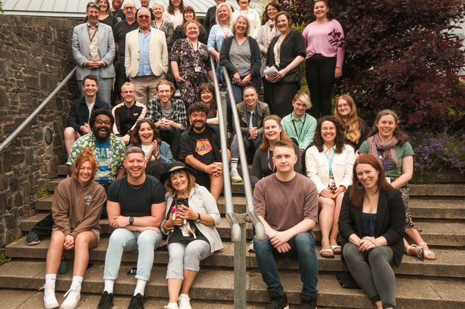 The company behind 'Charlie and the Chocolate Factory' at Aberystwyth Arts Centre. Photo: Brian Swaddling