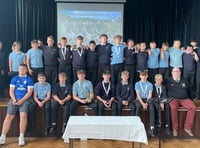 Clwb Rygbi Harlech celebrate success at awards evening