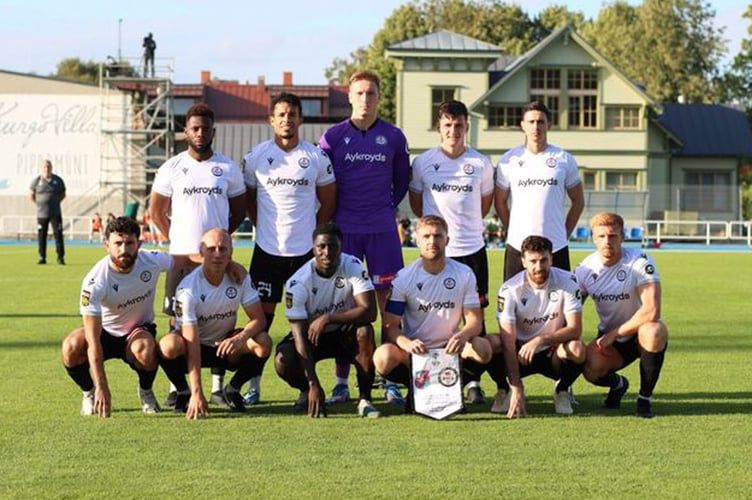 The Lakesiders line up in Paide