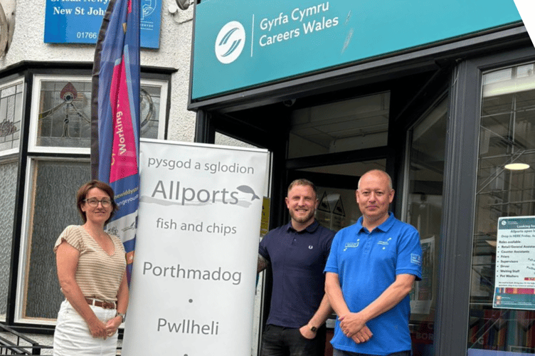 Working Wales and Allports representatives were on hand to help