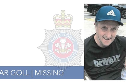 Police launch appeal to find missing man with links to Aberystwyth