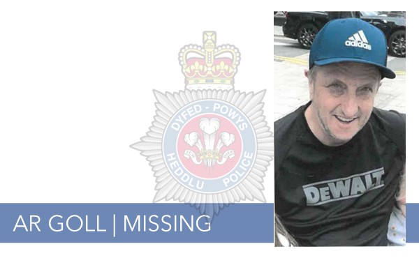 Police launch appeal to find missing man with links to Aberystwyth