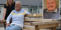 Blaenau fundraiser donates bench in memory of dad