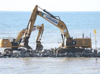 Sea defences taking shape in Aberaeron