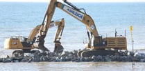 Sea defences taking shape in Aberaeron