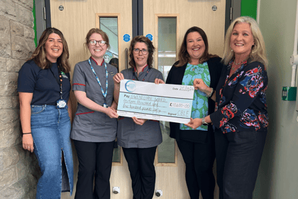 Bronglais League of Friends donate £13,400 for birthing pool