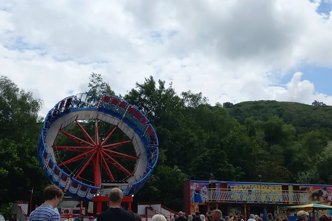 Fairground rides could be found at Y Plas. Photo: Julie McNicholls Vale