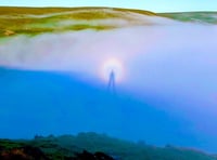 Eery Brocken Spectre spotted in Cambrian Mountains