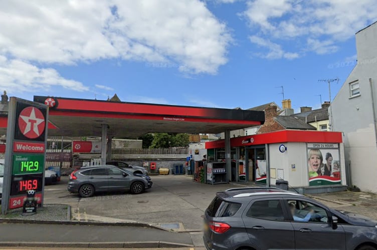 Texaco garage on Mill Street, Aberystwyth