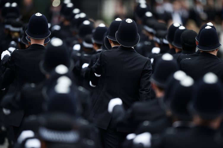 File photo dated 21/04/17 of New Metropolitan Police officers during their passing-out parade at the Police Academy in Hendon, London. Record numbers of police officers in England and Wales are quitting their jobs or being sacked, figures show, and in the year to March, 5,151 officers left after a voluntary resignation. Issue date: Wednesday July 24, 2024.