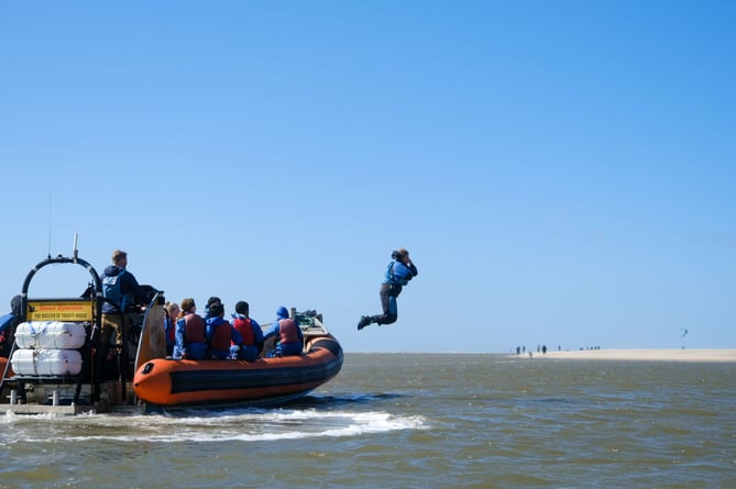 One of the activities they do at Aberdyfi Outward Bound today