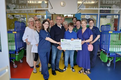 Cyclists raise £10,000 for Aberystwyth children’s ward