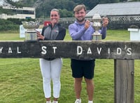 Jamie and Ellen crowned Welsh amateur champions at Harlech