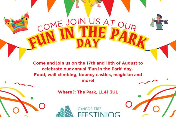 Fun in the park takes place on 17 and 18 August