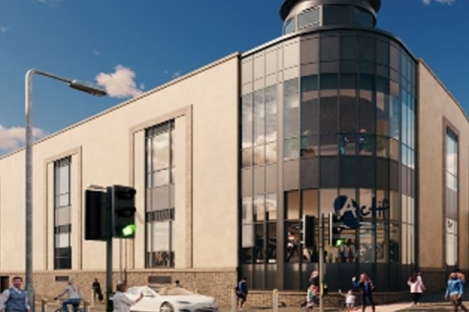 A new health and wellbeing hub is being developed at Carmarthen's former Debenhams store