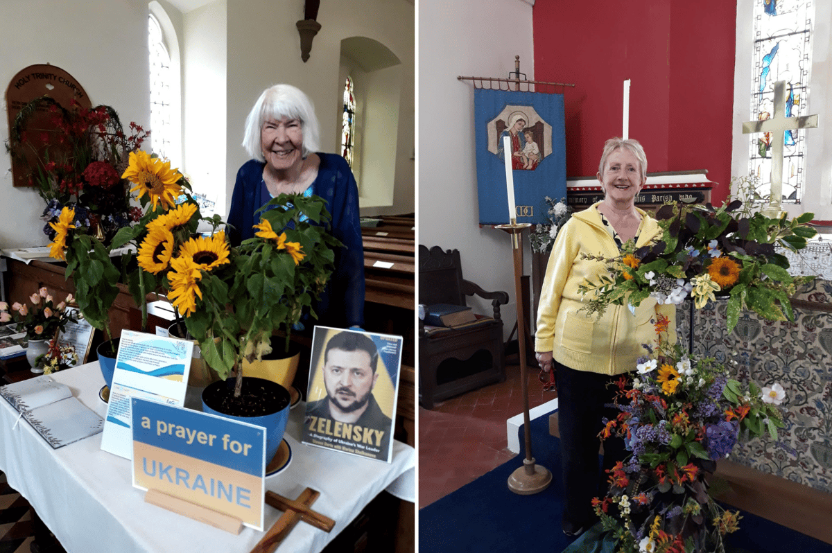 Flowers fill church for annual festival