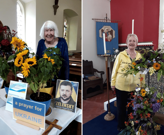 Flowers fill church for annual festival