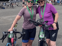 'Crazy old lady' on e-bike raises hundreds for Macmillan