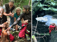 Aberdyfi team rescue Ted the dog from ravine