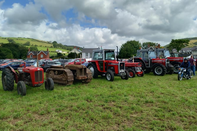 Just a small part of the impressive tractor display. Photo: Julie McNicholls Vale