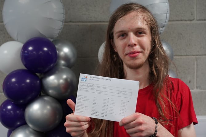 Olaf Niechcial, from Tremadog, achieved A* in Mathematics and Further Mathematics, and A in both Computer Science and Physics