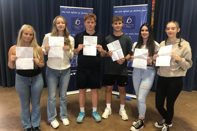 Freya May - A*A*A* - will study English Literature and History at Durham University, Alice Turner - A*A*AA - Law at Lancaster University, Joe Thompson - AAA - will take a gap year, Lewis Jones - Distinction*AAA – will also take a gap year, Kate Jones - A*A*A - Midwifery at Stafford University and Niamh Geere A*AA - will study Nursing at Swansea University