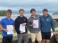 Ysgol Gyfun Aberaeron pupils celebrate incredible A level results