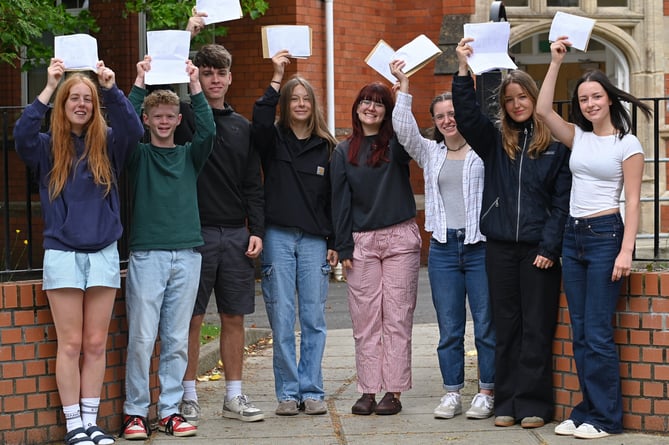 Some of Ysgol Uwchradd Aberteifi's students