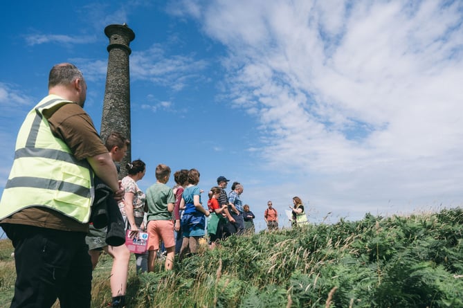 On top of Pendinas hillfort. Photo: Crown Copyright: RCAHMW