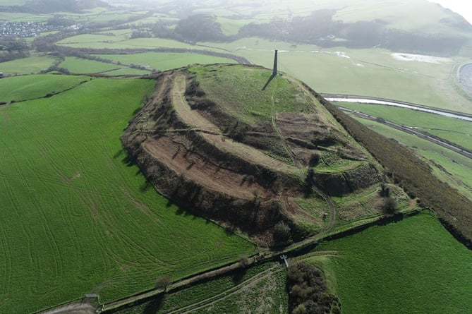 The majestic hillfort after the project’s  gorse clearance in March 2024