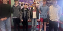 Ysgol Bro Hyddgen celebrating excellent GCSE results