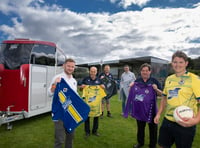 Trailer firm pitches in with new kits for Llanuwchllyn FC