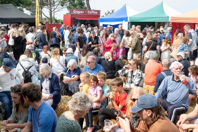 The crowds gathered and the sun shone for Aberdyfi Food Festival. Photo: Josh Cooper