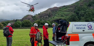 Gwynedd rescue teams work together to help injured female