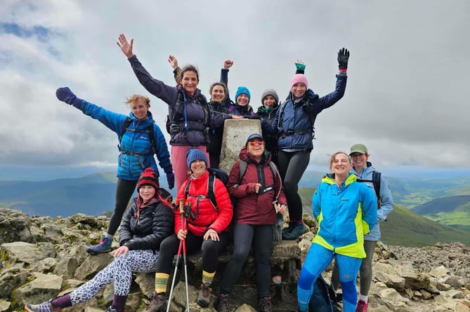 The group took on the Three Welsh Peaks and are about to tackle the national ones to raise money for charity