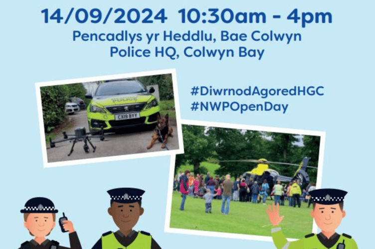 North Wales Police Open Day poster