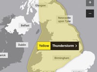 Thunderstorm warning issued for Wales