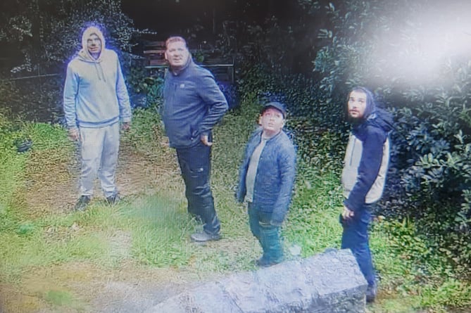 North Wales Police released images of the men they want to speak to