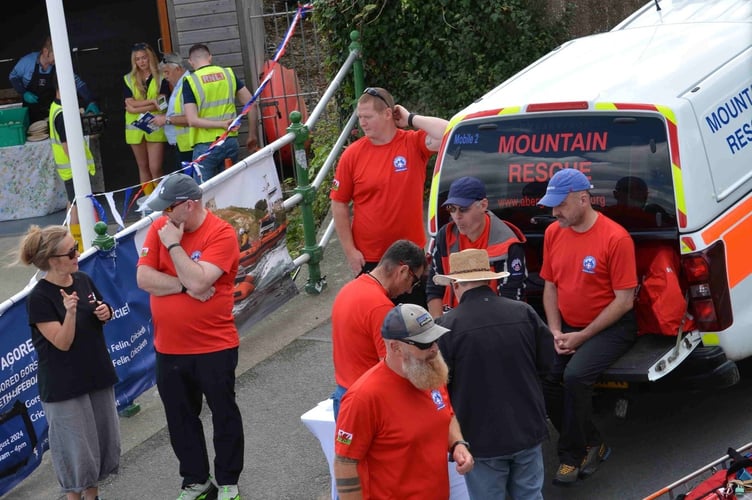 Criccieth RNLI open day event. Photo: Aberglaslyn Mountain Rescue