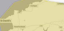 South Ceredigion rain warning issued by Met Office