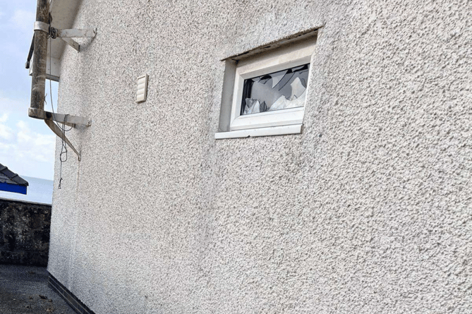 Criccieth Coastguard Rescue Team shared this photograph of the damage