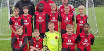 Penrhyncoch Under 11s thank sponsors for new kit