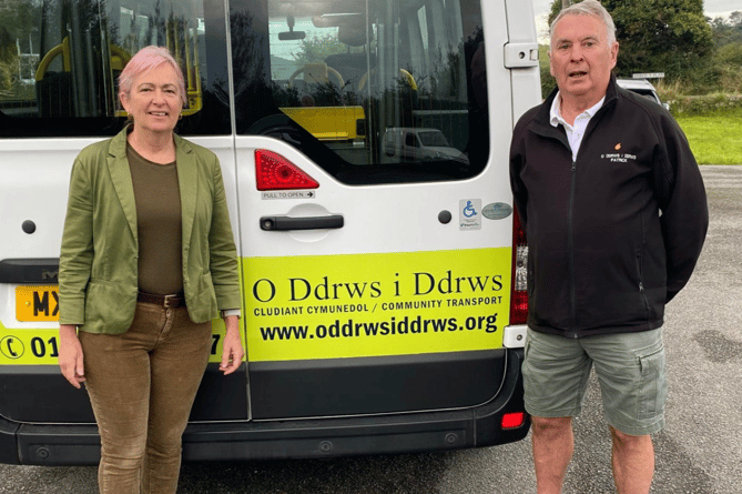 Liz Saville Roberts MP with Patrick McAteer