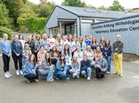 First vet nursing students begin studies in Aberystwyth