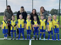 Teirw Ystwyth thank sponsors for first football kit